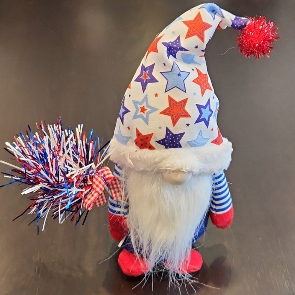 4th of July Gnome, semi plush